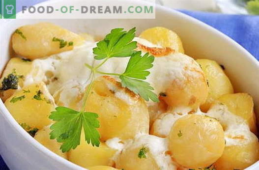 Aardappelen in zure room - de beste recepten. Hoe goed en smakelijk aardappelen in zure room koken.