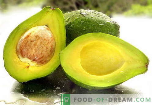 Avocado's - nuttige eigenschappen, gebruik in de keuken. Recepten met avocado.