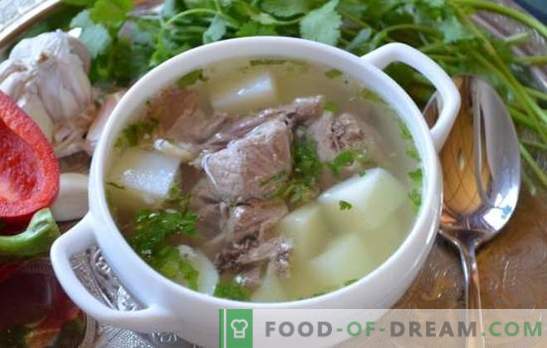 Varkensvlees shulum - de meest rijke soep! Recepten en methoden om shulum van varkensvlees te bereiden met rook, gerookt vlees, groenten