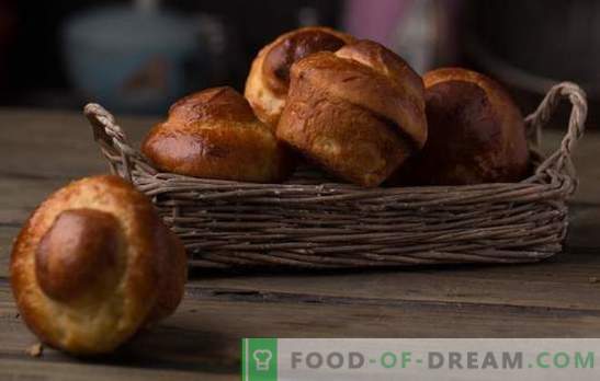 Brioche-broodjes - Franse gastronomie! Recepten voor Brioche-broodjes met rozijnen, sesam, kaneel, honing, kersen, chocolade
