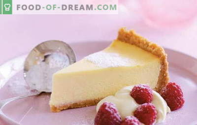 Cheesecake met Mascarpone - een romige kaastaart. Recepten voor vanille, cottage cheese, strawberry cheesecake met mascarpone