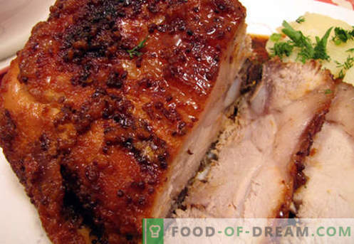 Varkensvleesham - de beste recepten. Hoe goed en lekker thuis varkenshammen te koken.