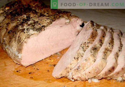 Zelfgemaakt varkensvlees - de beste recepten. Hoe je thuis goede en lekkere gekookte ham kunt maken.
