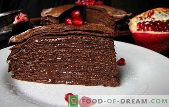 Chocoladecake op kefir - heldere smaak! Recepten voor heerlijke taarten op kefir met boter, banketbakkersroom en room
