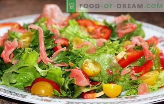 De wortel van heerlijke smaak: de beste recepten voor salades met gember. Regels voor het maken van salades met ingemaakte gember