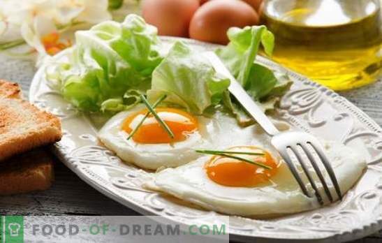 Gebakken eieren roerei - een delicaat ontbijt. Hoe gebakken eieren koken in een pan, in de oven, magnetron, multikoker