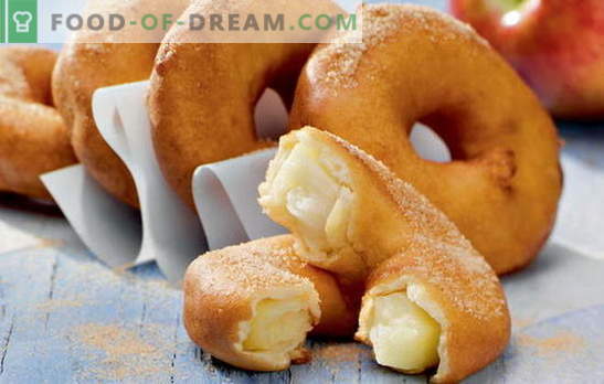 Donuts thuis - gezwollen ringen! Recepten voor zelfgemaakte donuts met gist, kefir, kwark, gecondenseerde melk en gevulde