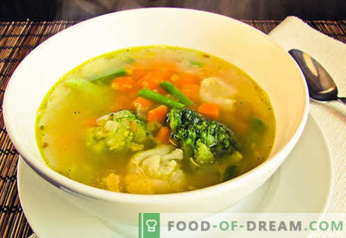 Vegetarische soep - bewezen recepten. Hoe vegetarische soep en smakelijk koken.