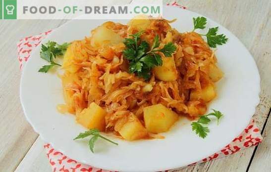 Gestoofde kool met aardappelen en gehakt - een combo voor wie houdt van eten. Een klassieke plantaardige stoofpot in een haast!