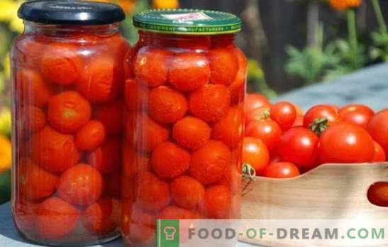 We oogsten zelfgemaakte tomaten voor de winter. De beste recepten voor het inblikken van huisgemaakte tomaten voor de winter