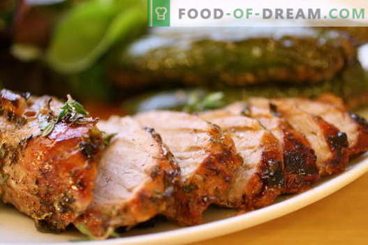 Gebakken varkensvlees in de pan - de beste recepten. Hoe goed en smakelijk geroosterd varkensvlees koken.