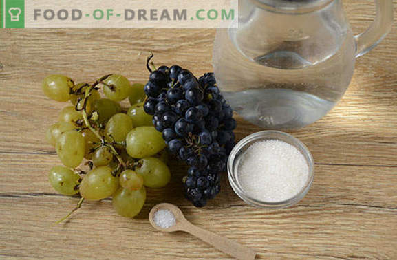 Compote van druiven: hoe goed koken? Stapsgewijs foto-recept voor een eenvoudige compote van druiven