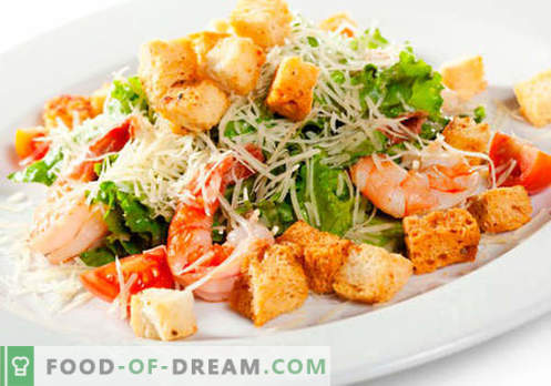 Salades voor het avondeten - de beste culinaire recepten. Hoe goed en smakelijk salades om te koken voor het avondeten.
