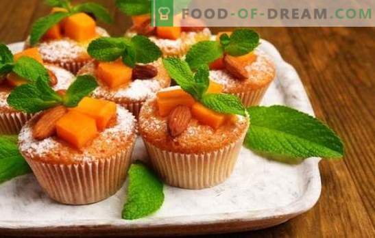 Pompoenmuffins - zonnige gebakjes! Recepten voor dieet-, klassieke en dessert-pompoenmuffins