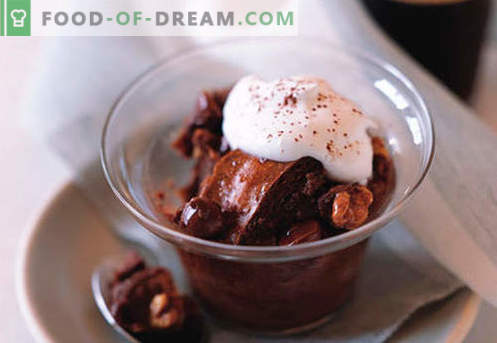 Chocoladepudding - de beste recepten. Hoe chocolade pudding op juiste en heerlijke wijze bereiden.