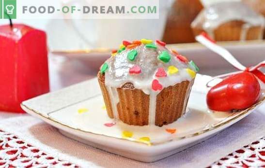 We bakken cupcakes op kefir: zacht en luchtig. Een selectie van de beste recepten voor muffins op kefir in blik: zoet en zout