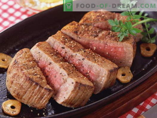 Vlees in de pan - de beste recepten. Hoe goed en smakelijk om vlees in een pan te koken.