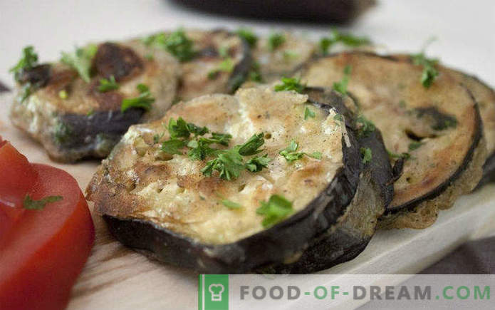 Wat om te koken van aubergine snel en smakelijk, recepten met foto's, in de pan, in de oven, voor de winter