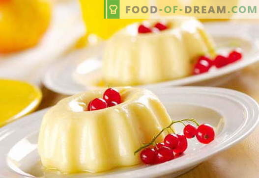 Vanillepudding - de beste recepten. Hoe goed en smakelijk koken vanillepudding.