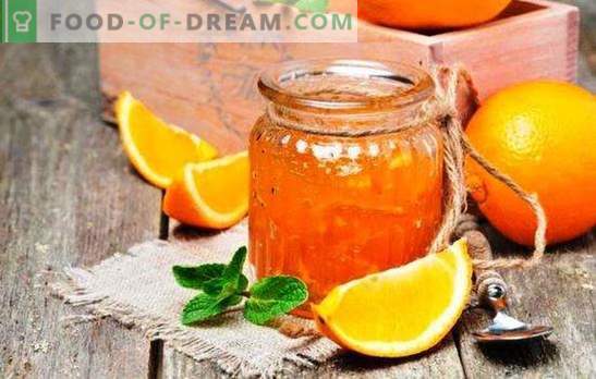 Geurige sinaasappeljam: een oranje delicatesse maken. Sinaasappelen confituur recepten met citroenen, gember, kaneel
