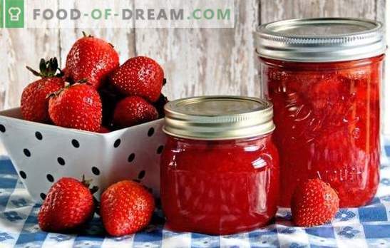 Aardbeien op siroop voor de winter: met suiker, citroenzuur, gelatine. Recepten blik aardbeien in de siroop voor de winter