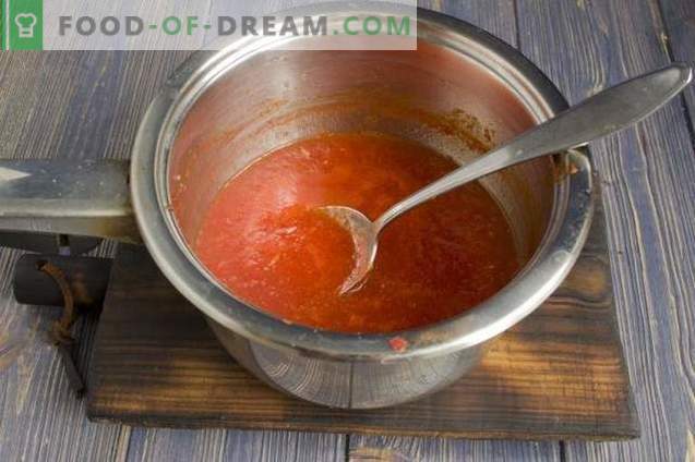 Courgette-lecho met paprika, tomaten en uien voor de winter