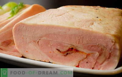 Kippen- en varkensham thuis - winkelen en niet in de buurt! Kip en varkensvlees zelfgemaakte ham recepten