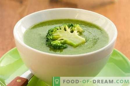 Broccolisoep - de beste recepten. Hoe goed en smakelijk broccoli soep koken.