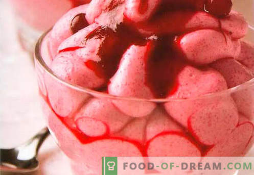 Cranberry-mousse - de beste recepten. Hoe cranberry-mousse op de juiste en smakelijke wijze te bereiden.
