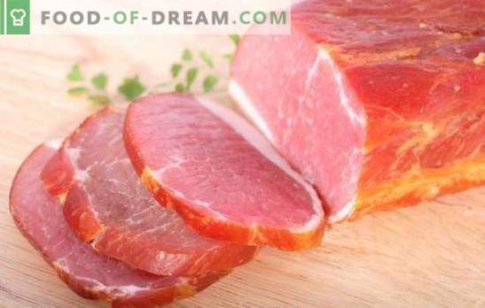 Varkensvleesbalk is thuis een natuurproduct! Technologie voor het bereiden van balyk bij varkensvlees thuis