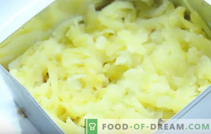 Mimosa salade ingeblikt recept stap voor stap met foto's