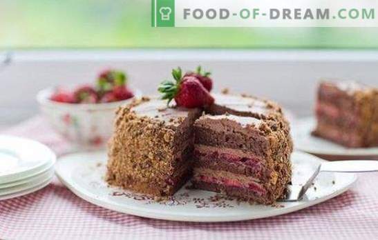 Bakken met aardbeien: recepten met foto's en kleine trucjes. Een selectie van uitstekende recepten voor het bakken met aardbeien: foto