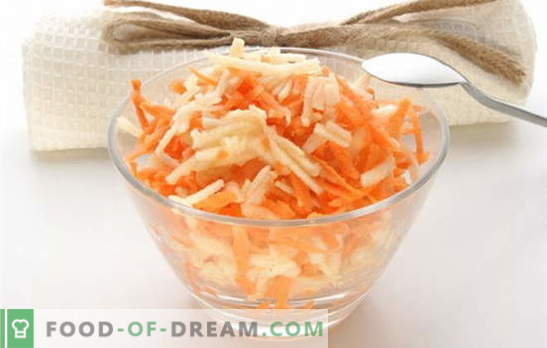 Hoe maak je een wortelsalade in de eetkamer, waarom is het zo lekker? Wortelsalade in de eetkamer - zelfgemaakte recepten!