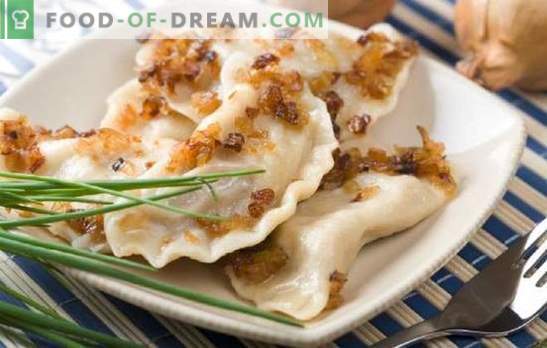 Lenten dumplings - kook minstens elke dag! Verschillende opties voor vullende dumplings: zoet en zout