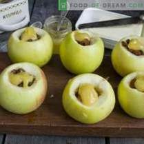 Gebakken appels met honing en gedroogde vruchten