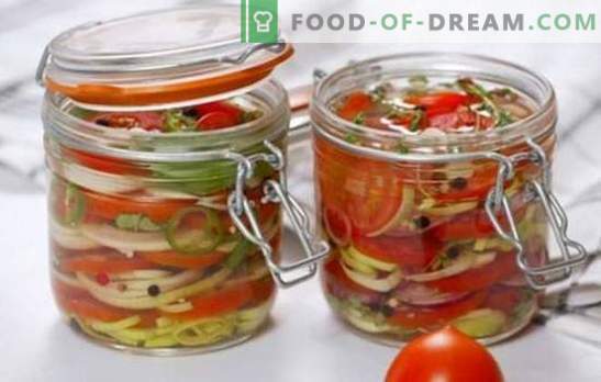 Heerlijke tomatensalades voor de winter: vitamines in potten voor het hele gezin. De beste recepten van heerlijke salades voor de winter van tomaten
