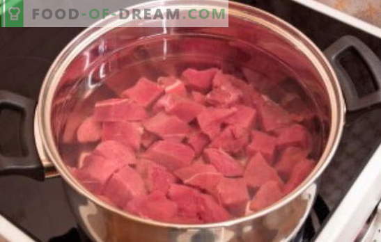 Hoeveel koken rundvlees voor soep? Hoeveel koken rundvlees voor bouillon, salade of aspic: de fijnheid van het koken van vlees