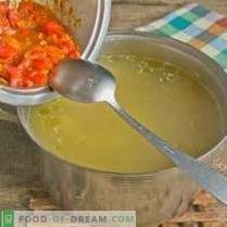 Soep met pasta en groenten - als snel, gezond en smakelijk