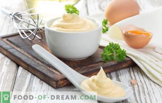 Zelfgemaakte mayonaise: hoe te maken, gebruiken en opslaan