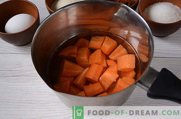 Wortelbraadpan: smakelijk en smakelijk, bijna als een cake! De stap-voor-stap foto-recept van de auteur nuttige wortelbraadpan