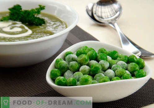 Soep met groene erwten - bewezen recepten. Hoe goed en smakelijk soep koken met groene erwten.