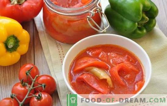 Lecho's bereiden voor tomaten uit de winter: Hongaars, Bulgaars, Russisch. Kies uw tomatenlecho-recept voor de winter