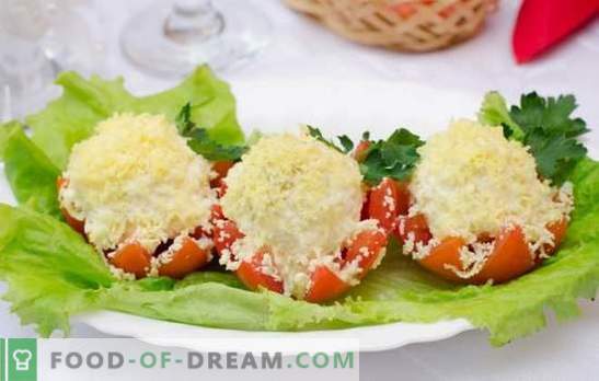 Tomaten met mayonaise en knoflook - een hartige zomersnack. Een selectie van de beste recepten van tomaten met mayonaise en knoflook