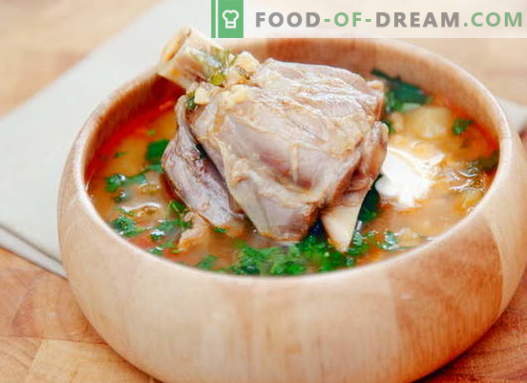 Lamsoep - de beste recepten. Hoe lam en soep op de juiste en smakelijke manier bereiden.