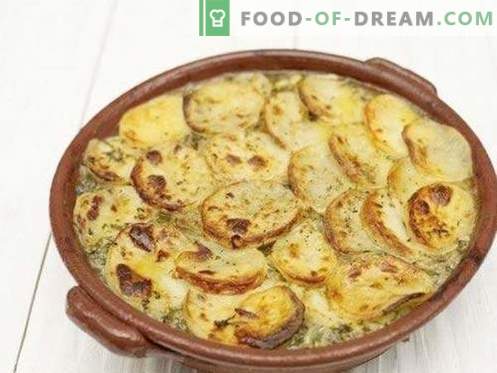 Franse aardappel - de beste recepten. Hoe aardige en smakelijke aardappelen in het Frans te koken.