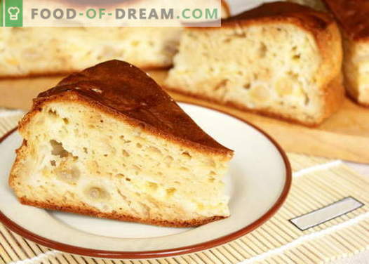 Pie on kefir - de beste recepten. Hoe je op Kefir goed en lekker een taart kookt.