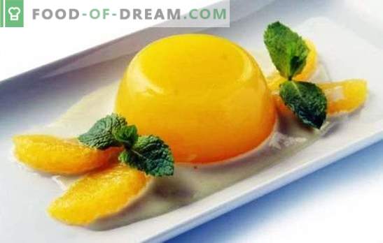 Gelei met sinaasappels is een licht en gezond dessert. Hoe gele jam met sinaasappels en recepten met hem te bereiden