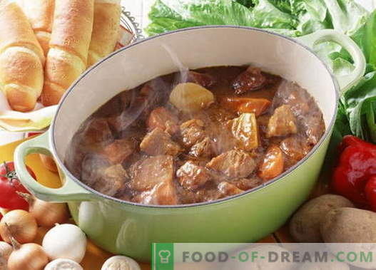 Stoofpotje voor varkensvlees - de beste recepten. Hoe goed en smakelijk koken stoofpot varkensvlees.