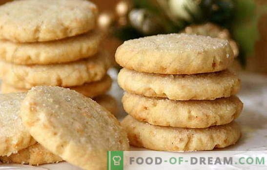 Cookies op zure room - zelfgemaakte zullen blij zijn! Eenvoudige recepten zure room koekjes met cacao, rozijnen, noten, kwark, gecondenseerde melk