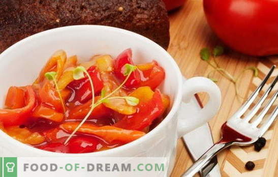 Kooklecho met tomatenpuree: eenvoudig of elegant? De beste opties, stapsgewijze recepten voor lecho van tomatenpuree en groenten